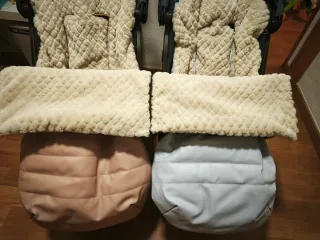 Saco silla invierno peluche beige