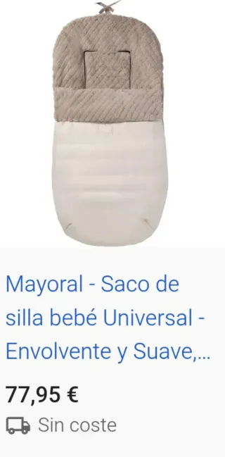 Saco silla invierno peluche beige