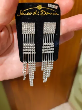 Pendientes largos bisutería Donna nuevos