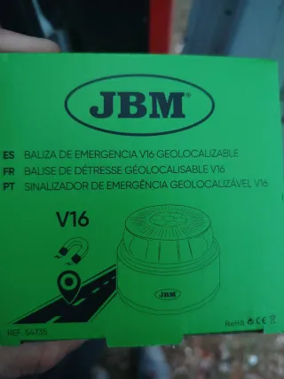 Baliza señalización V16 comectada con DGT