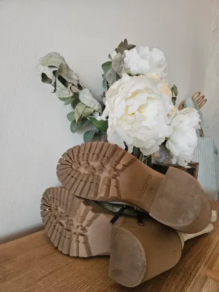 Botas Gioseppo Beige Tacon Plataforma