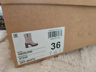 Botas Gioseppo Beige Tacon Plataforma