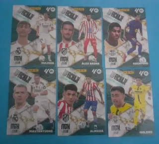 Lote 6 Cromos Panini TOP Fichaje 2025_26