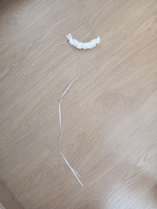 Tocado comunión niña blanco