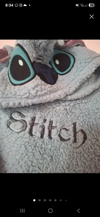 Lote Ropa Stitch: Sudadera, Peluche y Gorro