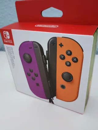 Mandos JoyCon Nintendo Switch Morado Naranja