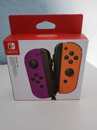 Mandos JoyCon Nintendo Switch Morado Naranja