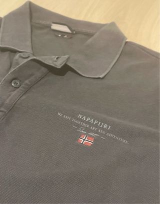 Polo Napapijri Marrón Clásico