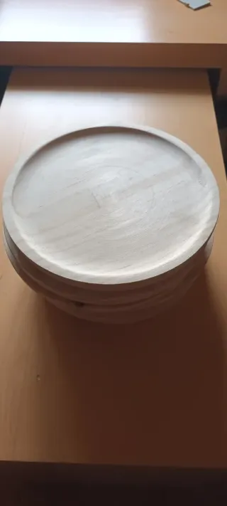 Set de 5 Platos de Madera