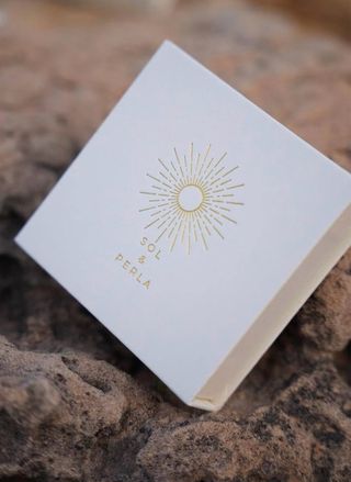 Pendientes Sol y Perla Acero Inoxidable