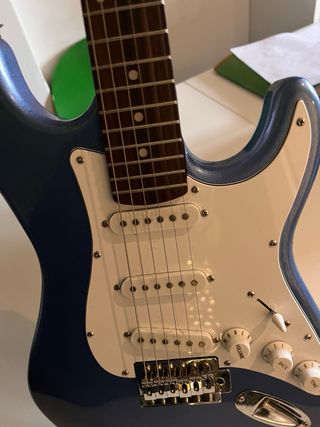 Chitarra Elettrica Blu con Custodia