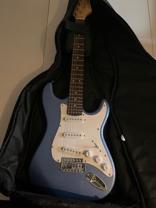 Chitarra Elettrica Blu con Custodia
