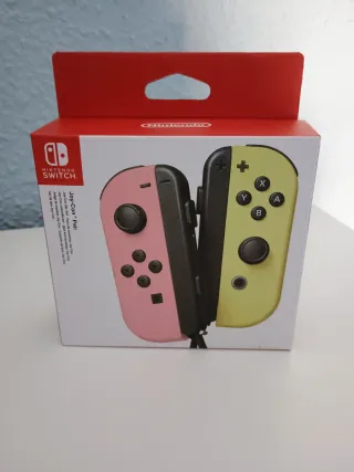 Mandos JoyCon Nintendo Switch Rosa amarillo