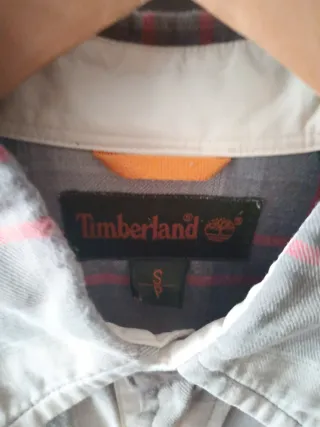 Camisa Timberland cuadros gris y rojo