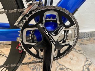 Bicicleta de carretera Merida azul