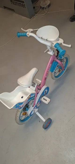 Bici infantil rosa y azul