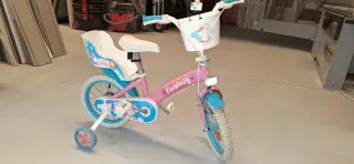 Bici infantil rosa y azul