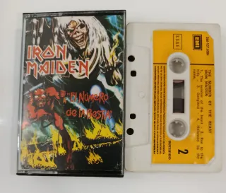 Iron Maiden El Número de la Bestia Cassette cinta