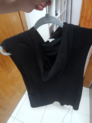 Camiseta sin mangas con capucha Talla L