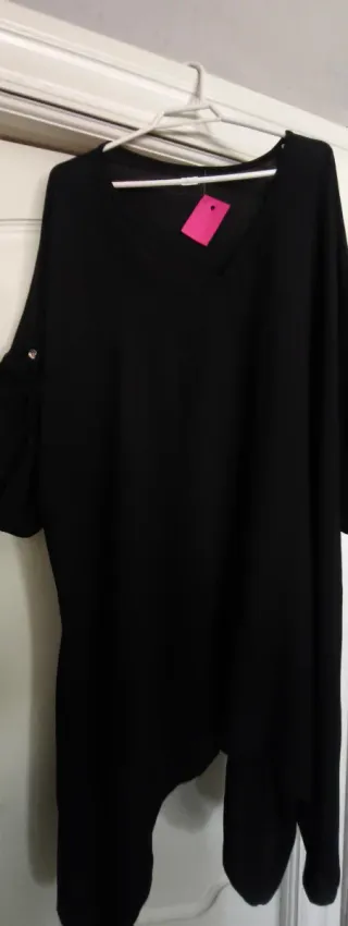 Blusón negro talla única