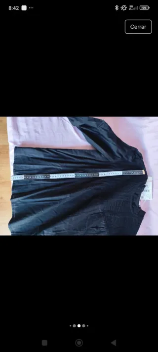 Camisa negra con encaje