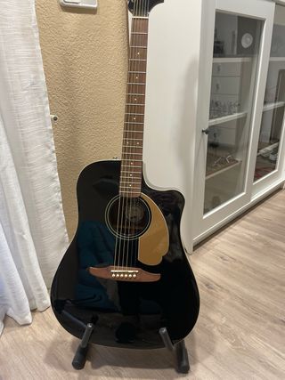 Guitarra Electroacústica Fender Negra
