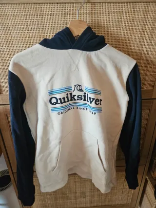 Sudadera Quiksilver Beige y Azul