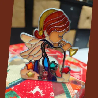 Angelo portacandele vintage anni '80