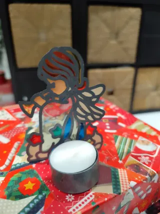 Angelo portacandele vintage anni '80