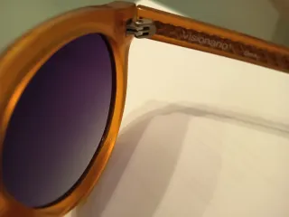 Gafas de pasta gruesa naranja