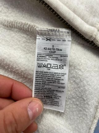 Sudadera Gap con cremallera Talla S