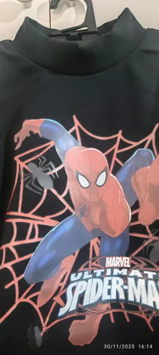 Felpa Spiderman Bimbo Marvel