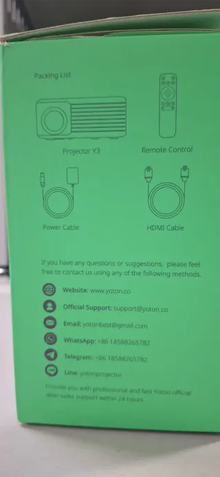 Proyector Yoton Y3 Blanco/Amarillo