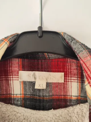 Camisa de franela forrada con cremallera