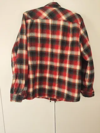 Camisa de franela forrada con cremallera