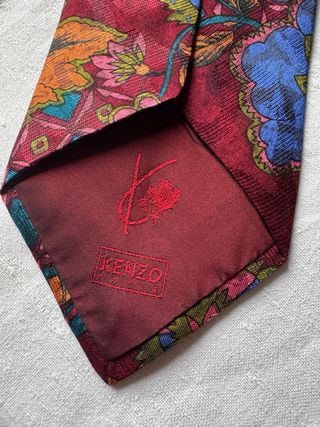 Cravatta Kenzo floreale seta vintage