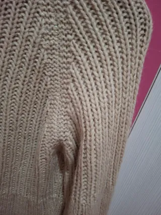 Chaqueta de punto mujer beige