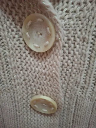 Chaqueta de punto mujer beige