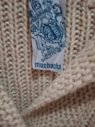 Chaqueta de punto mujer beige