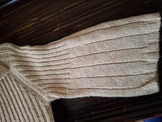 Chaqueta de punto mujer beige