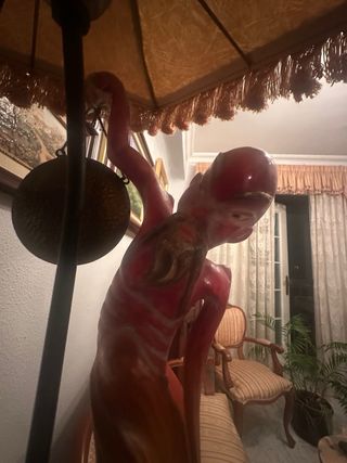 Lámpara de mesa vintage estilo chino