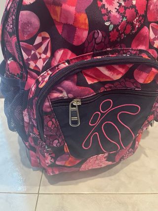 Mochila Totto Corazones Rosa