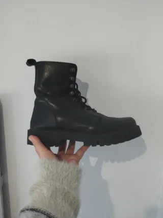 Bota piel vacuno negra