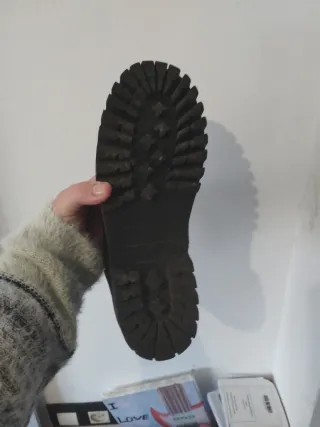 Bota piel vacuno negra