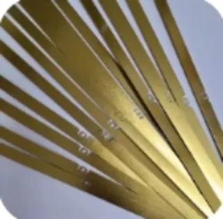 100 Varillas para calendario doradas