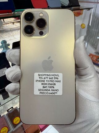 iPhone 13 Pro Max 256GB/100% bat factura garantía
