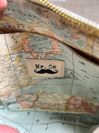 Bolso terciopelo azul verdoso cadena dorada