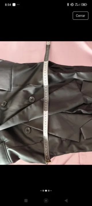 Chaleco polipiel negro nuevo