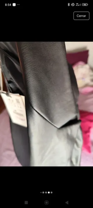 Chaleco polipiel negro nuevo