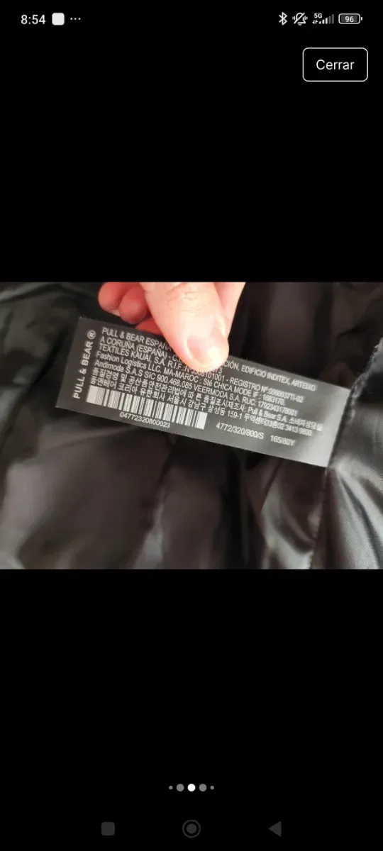 Chaleco polipiel negro nuevo